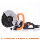 Evolution R255DCT 255mm 10" Electric Disc Cutter Concrete Saw with Premium Diamond Blade - Evolution Power Tools UK