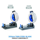Evolution 355mm Thin Steel Cutting 90T Blade - Evolution Power Tools UK