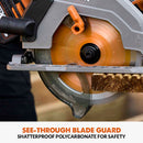 Evolution R185CCS-Li Cordless, Brushless 18v Li-Ion EXT Circular Saw With 185mm TCT Multi-Material Cutting Blade