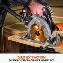 Evolution R185CCS-Li Cordless, Brushless 18v Li-Ion EXT Circular Saw With 185mm TCT Multi-Material Cutting Blade
