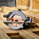 Evolution R185CCS-Li Cordless, Brushless 18v Li-Ion EXT Circular Saw With 185mm TCT Multi-Material Cutting Blade