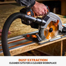 Evolution Cordless R185CCSX-Li 185mm Track Compatible Circular Saw 18v Li-Ion EXT Inc Multi-Material Blade - Evolution Power Tools UK