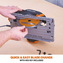 Evolution R185CCSX+ 185mm Circular Saw with TCT Multi-Material Cutting Blade - Evolution Power Tools UK
