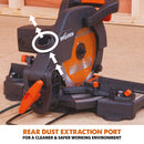 Evolution R210CMS - 210mm Compound Mitre Saw With TCT Multi-Material Cutting Blade - Evolution Power Tools UK