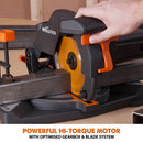 Evolution R210CMS - 210mm Compound Mitre Saw With TCT Multi-Material Cutting Blade - Evolution Power Tools UK