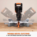 Evolution R255SMS-DB-Li Cordless 36V Li-Ion EXT Double Bevel Sliding Mitre Saw With 255mm Multi-Material Cutting Blade