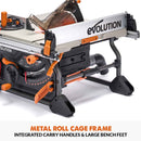 Evolution R255TBL (230V) Table Saw With 255mm Multi-Material Cutting Blade