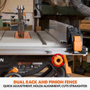 Evolution R255TBL (230V) Table Saw With 255mm Multi-Material Cutting Blade