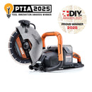 Evolution R260DCT-Li Cordless Disc Cutter / Concrete Saw With Automatic Water-Fed Dust Suppression and 260mm Premium Thin Kerf Diamond Blade