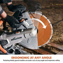 Evolution R350DCT Electric Disc Cutter/Concrete Saw With Water Dust Suppression and 350mm Premium Diamond Blade