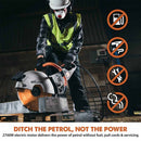 Evolution R350DCT Electric Disc Cutter/Concrete Saw With Water Dust Suppression and 350mm Premium Diamond Blade