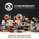 Evolution R350DCT Electric Disc Cutter/Concrete Saw With Water Dust Suppression and 350mm Premium Diamond Blade