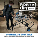 Evolution S355MCS Mitre Chop Saw Wheeled Stand With Powerlift Assist
