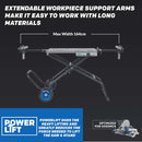 Evolution S355MCS Mitre Chop Saw Wheeled Stand With Powerlift Assist