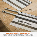 Evolution ST2800-G2 Universal 2.8m Circular Saw Track (2x 1400mm) With Self-Aligning Connectors