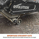 Evolution R260DCT-Li Cordless Disc Cutter / Concrete Saw With Automatic Water-Fed Dust Suppression and 260mm Premium Thin Kerf Diamond Blade