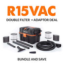 Evolution R15VAC 15L Wet and Dry Workshop Vacuum Cleaner