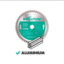 Evolution 185mm Aluminium Cutting 60T TCT Circular Saw Blade