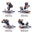 Evolution Cordless R185SMS-Li 185mm Sliding Mitre Saw 18v Li-Ion EXT Inc Multi-Material Blade - Evolution Power Tools UK