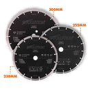 Evolution 230mm Segmented Edge, 22.2mm Bore, Concrete, Stone, Brick Cutting General Purpose Diamond Blade - Evolution Power Tools UK