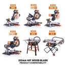 Evolution 255mm General Wood Blade 40T - Evolution Power Tools UK