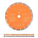 Evolution 255mm Premium Diamond Disc Cutter Blade With High Diamond Concentration, Segmented Edge and 22.2mm Bore - Evolution Power Tools UK