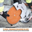 Evolution 300mm Premium Diamond Disc Cutter Blade With High Diamond Concentration, Segmented Edge and 22.2mm Bore - Evolution Power Tools UK