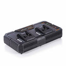Evolution Cordless 18v EXT Li-Ion Dual Port Fast Charger - Evolution Power Tools UK