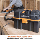Evolution R15VAC 1000 Watt Wet & Dry Workshop Vacuum Cleaner With Power Take-off - Evolution Power Tools UK