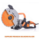 Evolution R300DCT+ 300mm 12" Electric Disc Cutter Concrete Saw with Water Fed Dust Suppression and Premium Diamond Blade - Evolution Power Tools UK