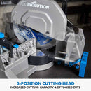 Evolution S355MCS Mitre Chop Saw Heavy Duty Metal Cutting - Evolution Power Tools UK