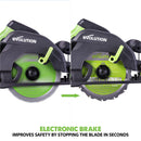 Evolution F165CCSL - 165mm Circular Saw with TCT Multi-Material Cutting Blade (230v) - Evolution Power Tools UK