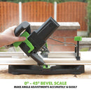 Evolution F210CMS 210mm Compound Mitre Saw With TCT Multi-Material Cutting Blade (230v) - Evolution Power Tools UK