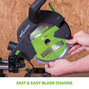 Evolution F210SMS 210mm Sliding Mitre Saw With TCT Multi-Material Cutting Blade (230v) - Evolution Power Tools UK