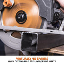 Evolution R185CCS 185mm Circular Saw with TCT Multi-Material Cutting Blade - Evolution Power Tools UK