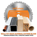 Evolution R185CCS 185mm Circular Saw with TCT Multi-Material Cutting Blade - Evolution Power Tools UK