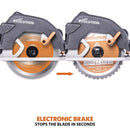 Evolution R185CCS 185mm Circular Saw with TCT Multi-Material Cutting Blade - Evolution Power Tools UK
