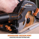 Evolution R185CCSX 185mm Circular Saw with 1020mm Track and TCT Multi-Material Cutting Blade - Evolution Power Tools UK