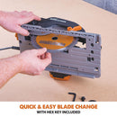 Evolution R185CCSX 185mm Circular Saw with 1020mm Track and TCT Multi-Material Cutting Blade - Evolution Power Tools UK