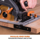 Evolution R185CCSX 185mm Circular Saw with 1020mm Track and TCT Multi-Material Cutting Blade - Evolution Power Tools UK