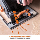 Evolution R185CCSX 185mm Circular Saw with 1020mm Track and TCT Multi-Material Cutting Blade - Evolution Power Tools UK