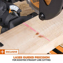 Evolution R185SMS+ 185mm Sliding Mitre Saw With TCT Multi-Material Cutting Blade (230V) - Evolution Power Tools UK