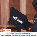 Evolution R185SMS+ 185mm Sliding Mitre Saw With TCT Multi-Material Cutting Blade (230V) - Evolution Power Tools UK