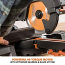 Evolution R185SMS+ 185mm Sliding Mitre Saw With TCT Multi-Material Cutting Blade (230V) - Evolution Power Tools UK