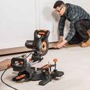 Evolution R185SMS+ 185mm Sliding Mitre Saw With TCT Multi-Material Cutting Blade (230V) - Evolution Power Tools UK