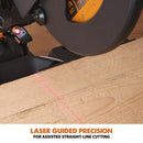 Evolution R210SMS+ 210mm Sliding Mitre Saw With TCT Multi-Material Cutting Blade - Evolution Power Tools UK