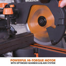 Evolution R210SMS-300+ Sliding Mitre Saw With TCT Multi-Material Cutting Blade - Evolution Power Tools UK
