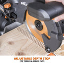 Evolution R210SMS-300+ Sliding Mitre Saw With TCT Multi-Material Cutting Blade - Evolution Power Tools UK