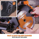 Evolution R210SMS-300+ Sliding Mitre Saw With TCT Multi-Material Cutting Blade - Evolution Power Tools UK