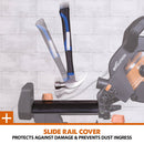 Evolution R255SMS+ - 255mm Sliding Mitre Saw With TCT Multi-Material Cutting Blade - Evolution Power Tools UK
